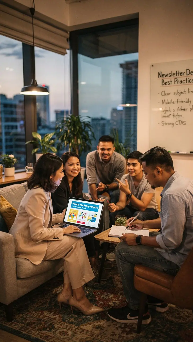 A screenshot of an email marketing dashboard showcasing campaign analytics and performance metrics.